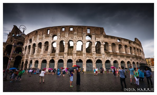 Colosseum in the rain
